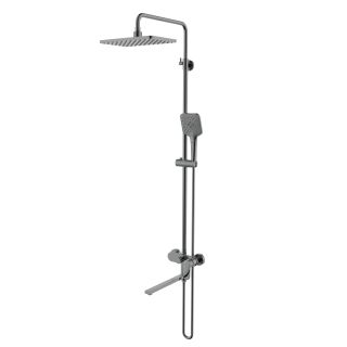 Душевая стойка Aquatek Ника AQ2840BGM оружейная сталь